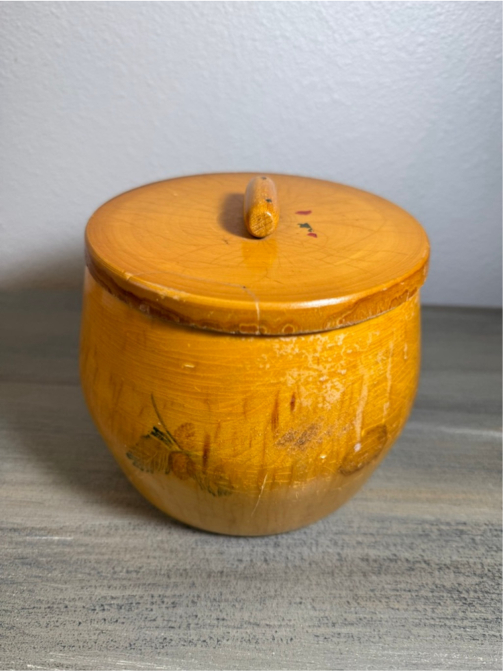 Large vintage handcrafted wooden lidded souvenir trinket box - Picture 2 of 12